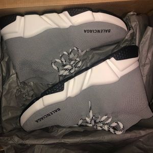 Brand new authentic grey balenciaga speed trainers